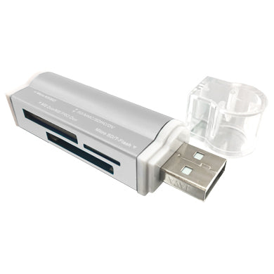 Lector USB BROBOTIX 180420P - Plata, USB 2.0 Lector USB BROBOTIX 180420P - Plata, USB 2.0